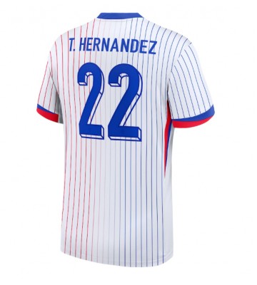 Frankrig Theo Hernandez #22 Replika Udebanetrøje EM 2024 Kortærmet